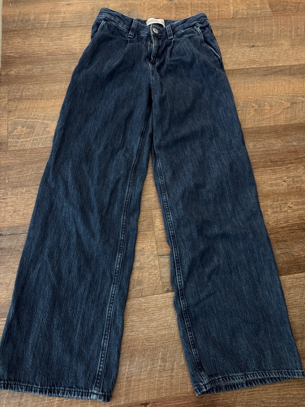abercrombie kids Dark Blue Wide-Leg Jeans